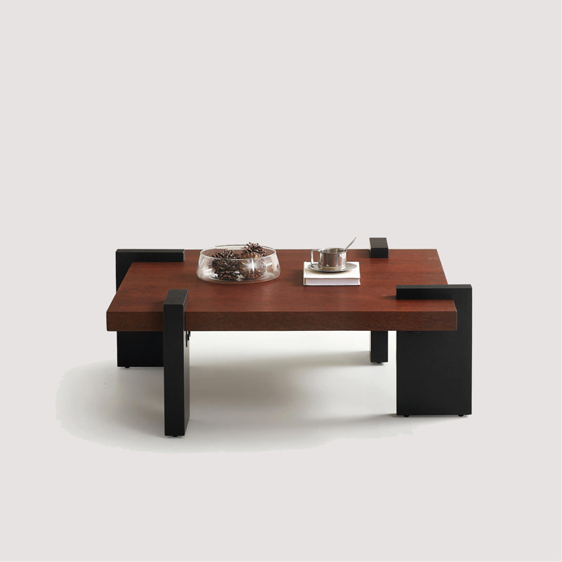 Walnut-Colored MDF Coffee Table