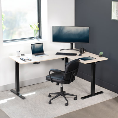 VIVO Electric Corner Standing Desk