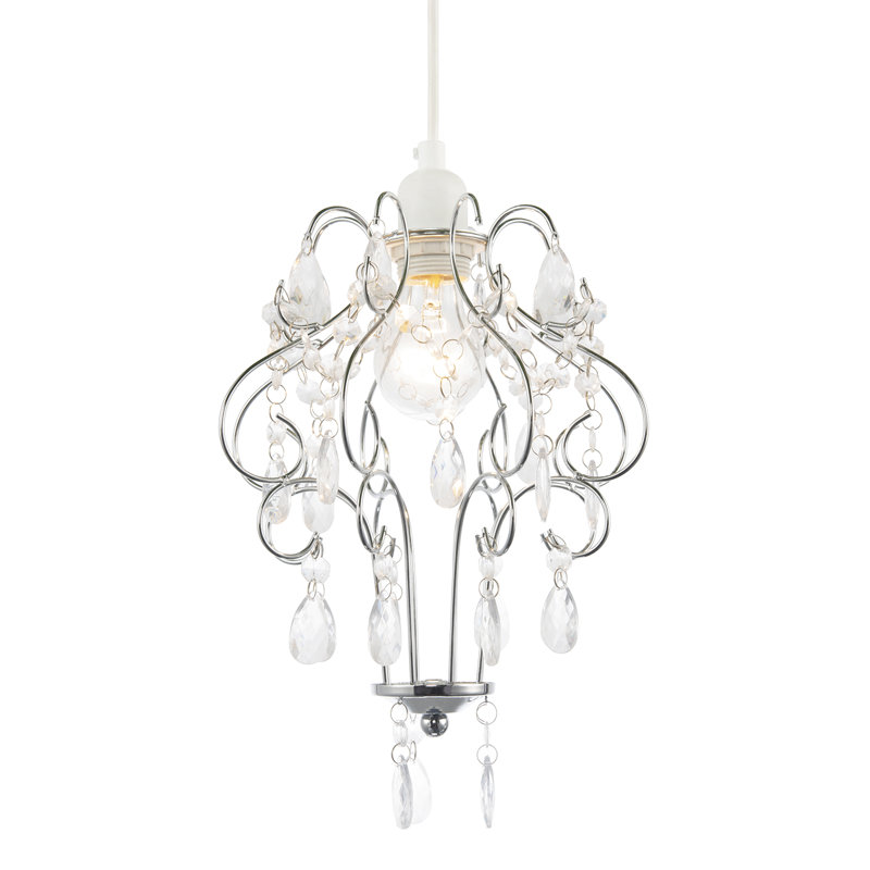 31cm H Metal Novelty Pendant Shade ( No Direct Attachment Method ), Silver