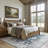 Floral Rug Vintage Botanical Print Distressed Dark Blue-1641694249-1641694256