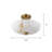 3 - Light Alabaster Look Bowl Semi Flush Mount-1623395868