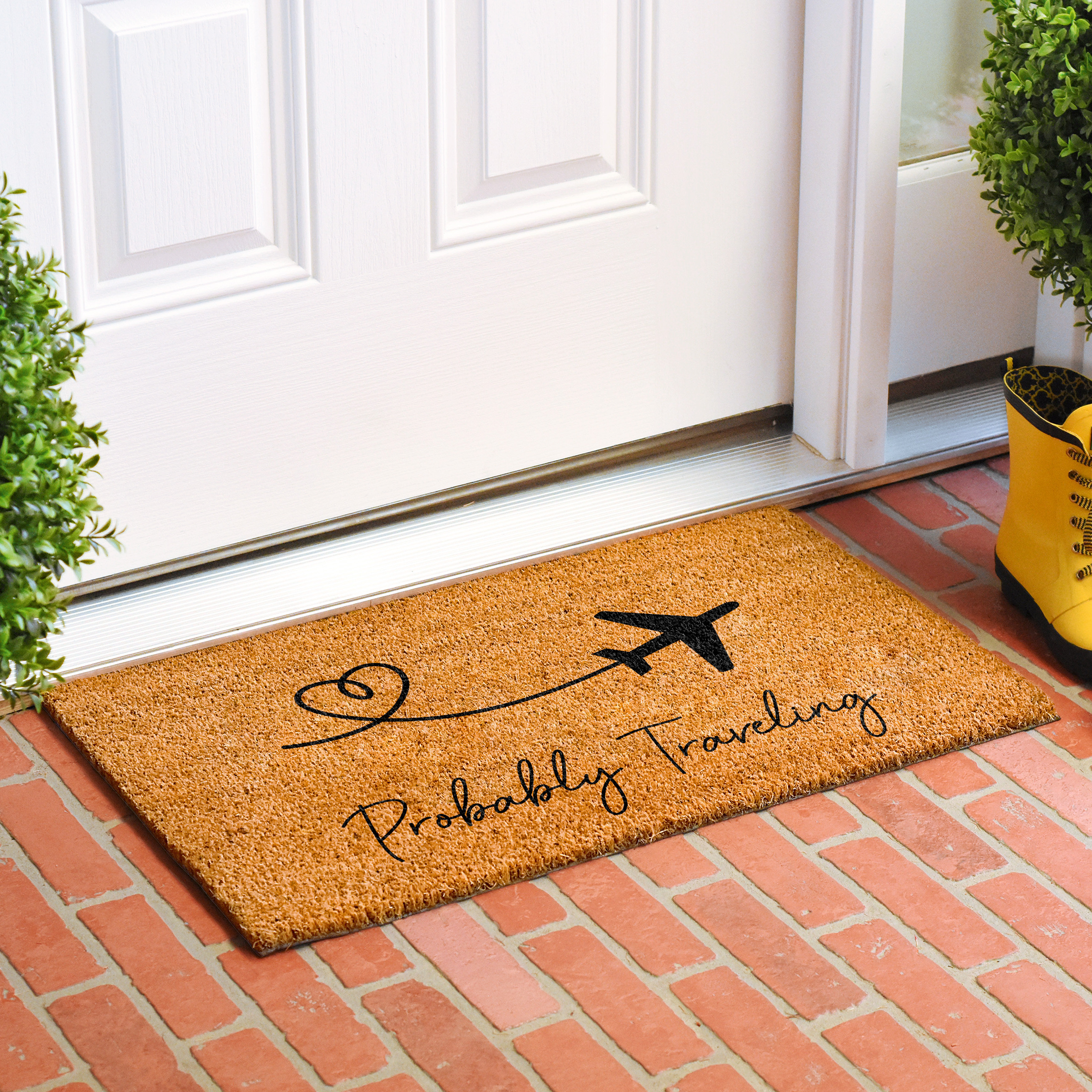 Northlight Natural Coir hello Outdoor Rectangular Doormat 18 X