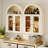 31.5"h Arch Wall Mounted Bathroom Cabinet, Beige-127922683