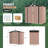 6.4 Ft. W X 4.0 Ft. D Metal Lean-to Storage Shed With Metal Base Frame Kit