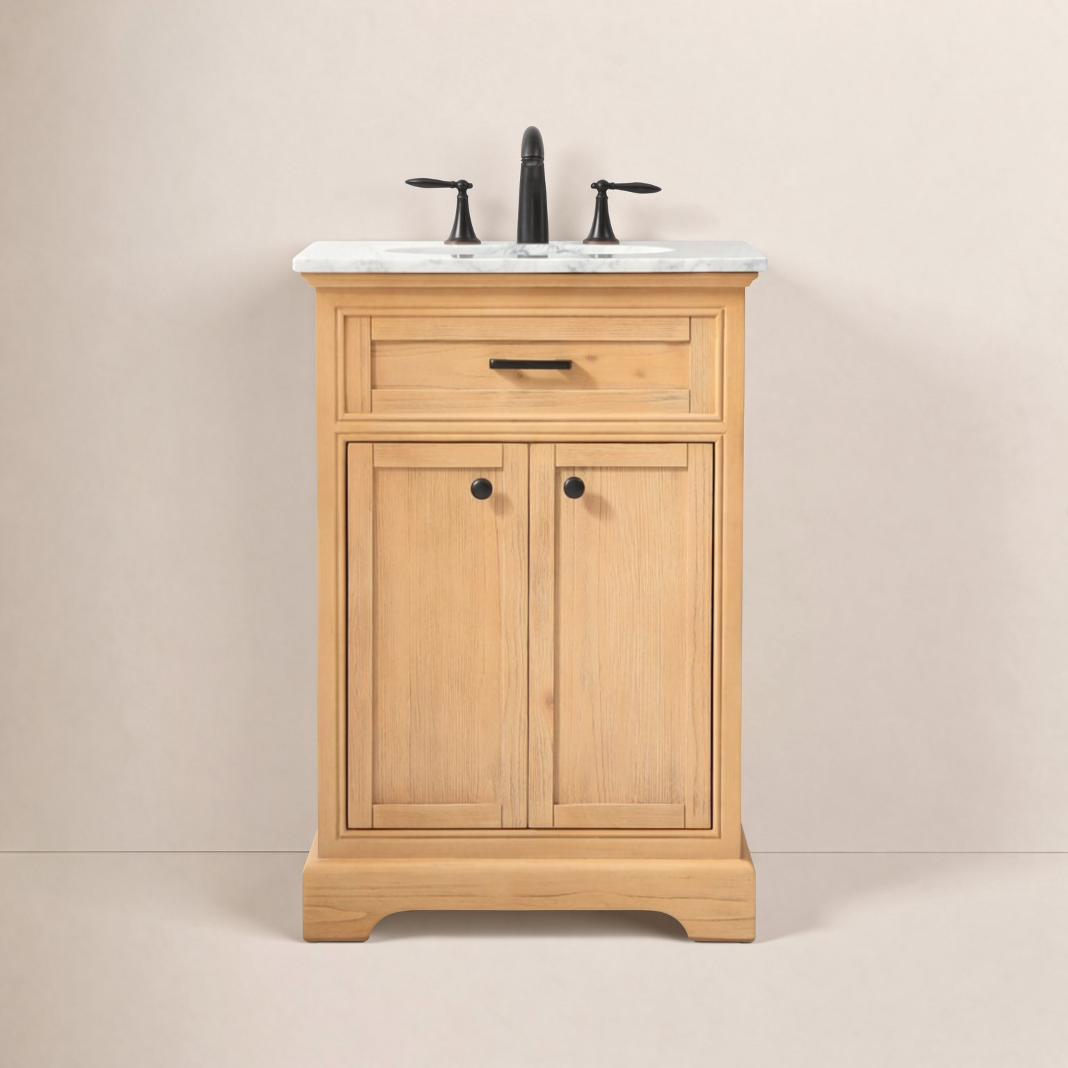 Hermes 24'' Single Bathroom Vanity, Natural