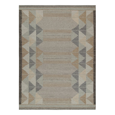 Scandinavian Wool Geometric Area Rug