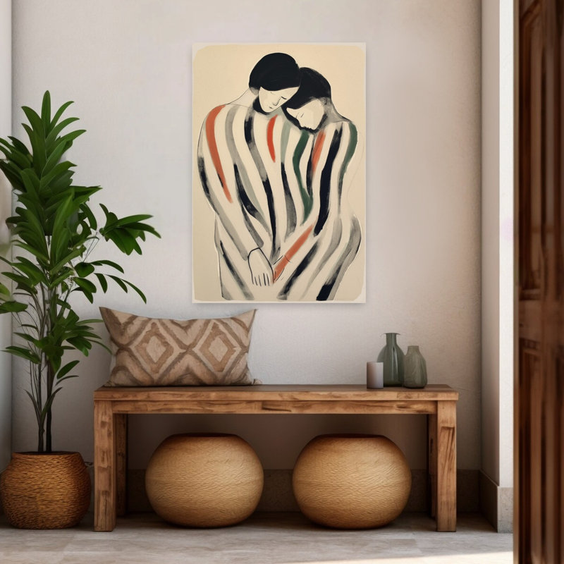 Art contemporain, art minimaliste abstrait, H 48 po x l 32 po