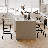 Sherpa Counter Height Bar Stools Set of 6 Modern Upholstered Barstools with Curved Open Back/Round Seat Boucle Comfortable Bar Chairs for Kitchen Island, 24.6 Inch-1606000215
