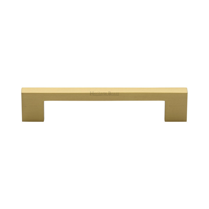 Heritage Brass Heritage Cabinet Pull Metro Design, Satin Brass, 27.6cm L x 1cm W