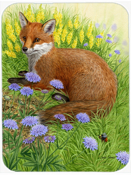 Planche à découper en verre Springtime Fox