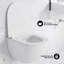 Ensemble de toilette à fixation murale avec plaque de chasse 0,8 / 1,6 GPF St. Tropez-108927942