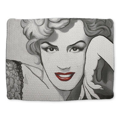 Napperon en polyester tressé Marilyn Monroe