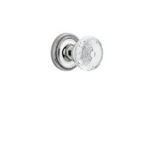 Rope Rosette with Crystal Meadows Knob