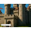 Castle Wall Mural, Peel and Stick Self Adhesive Wallpaper for Kids Bedroom and Playroom, Original Knight and Dragon Fairy Tale Art, Satin Finish, Removable, 65"W x 96"H-596903592