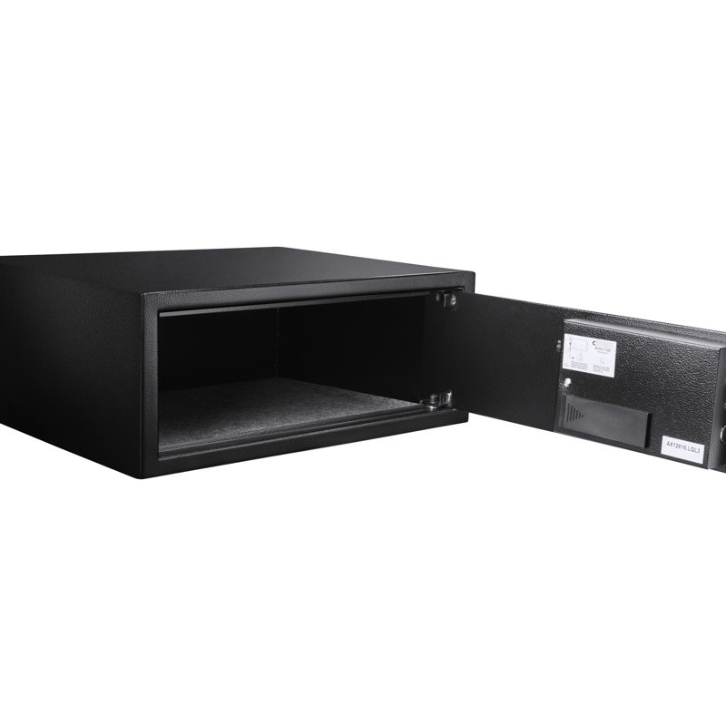 Coffre-fort à clavier numérique de 1,2 pi³, fabrication en acier et accès silencieux pour la sécurité de la maison avec clavier, résistance et accessoires de montage