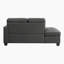 Chaise longue Melodica moderne et contemporaine de 75 po avec revêtement en tissu texturé, coussin de dossier réversible et ressorts ensachés en mousse de qualité supérieure-1971410811