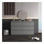 Grande commode 6 tiroirs grise