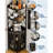 Foldable 4-Tier Corner Wine Rack with Metal Frame and Wood Shelves, Freestanding Bar Cabinet for Home or Kitchen-1181868948