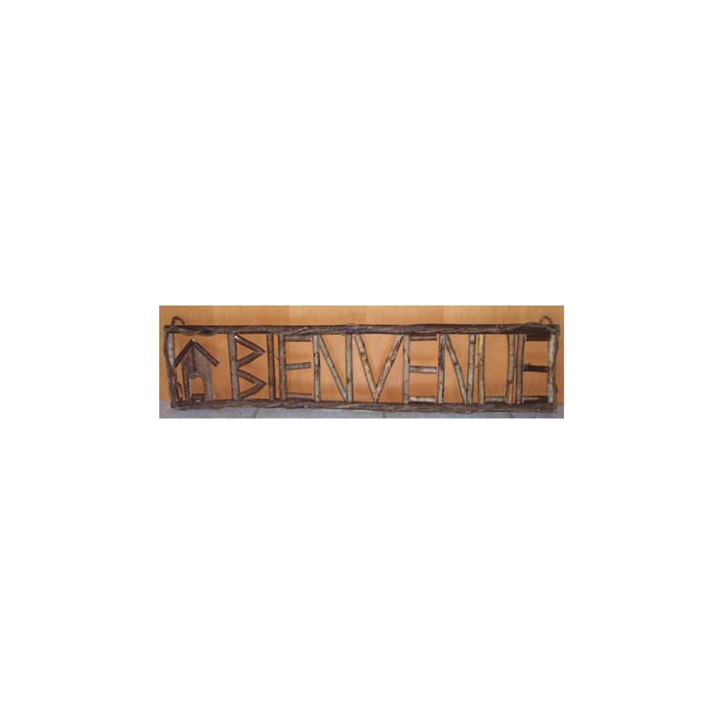 Enseigne de jardin bienvenue