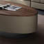 Table basse ovale en bois massif-1168399957