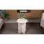 Table de bout en marbre de travertin massif 17,75 po Javier Minimalist-1398999489