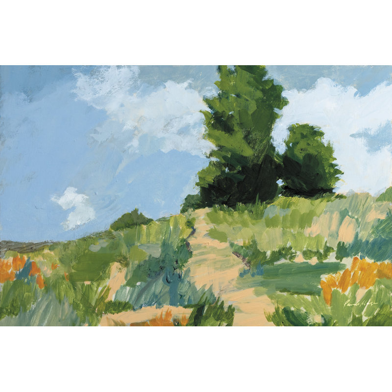 «Morning Walk» par Pamela Munger - reproduction imprimée, H 8 po x l 12 po, Toile tendue