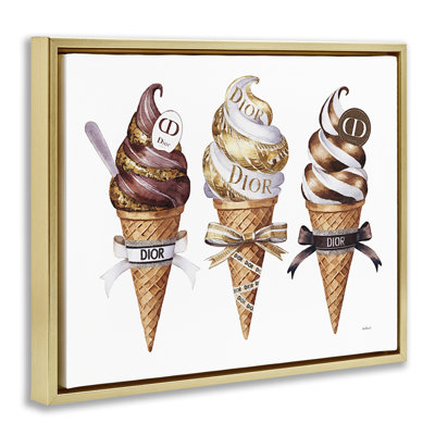 Cadre flottant Sweet Glam Ice Cream, design par Amanda Greenwood