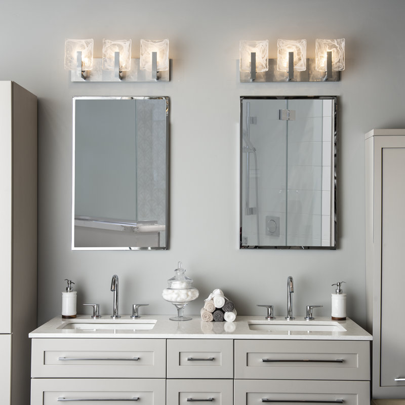 Arc 21.5" W 3 - Light Vanity Light, Modern Brass