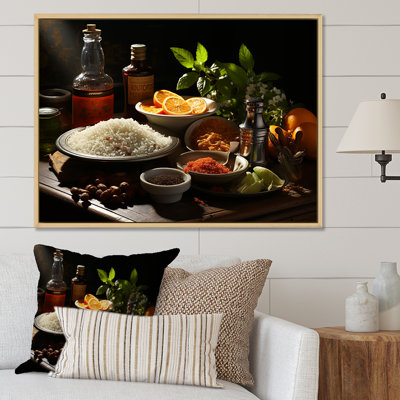 Aroma Cuban Food Impression - Art mural sur toile