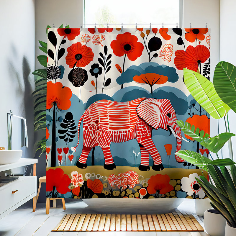 Rideau de douche Pita Elephant