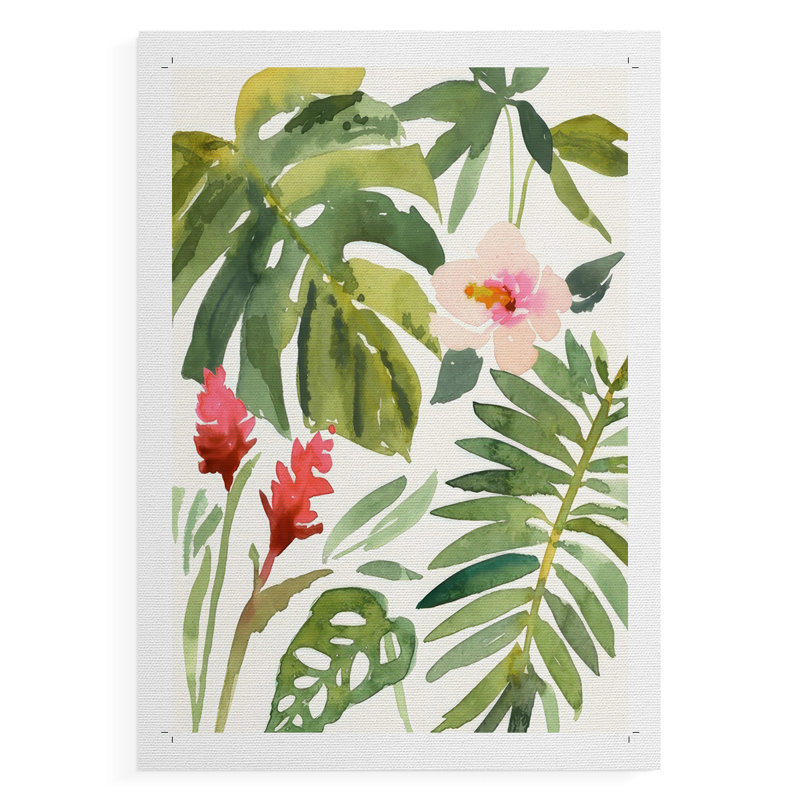 Tropical Farrago I - Impression sur toile seulement - NON CADRE, H 12 po x l 8 po