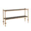 Gold Chiseled Console-Black Granite