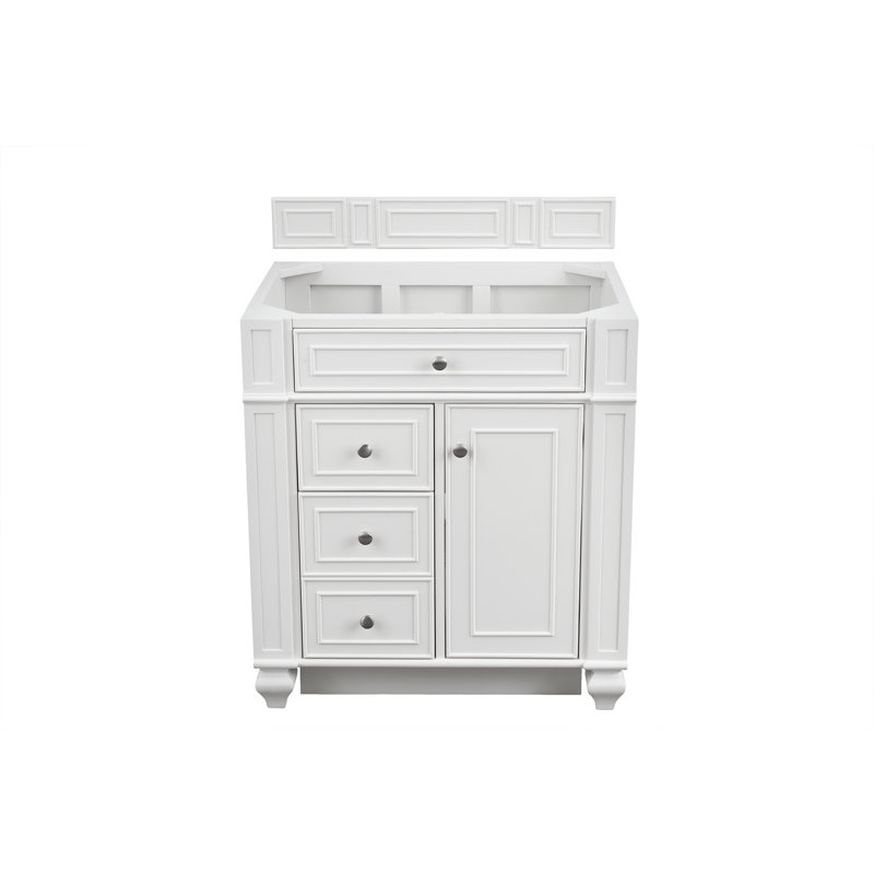 Bristol 30'' W Single Bathroom Vanity Base, Bright White