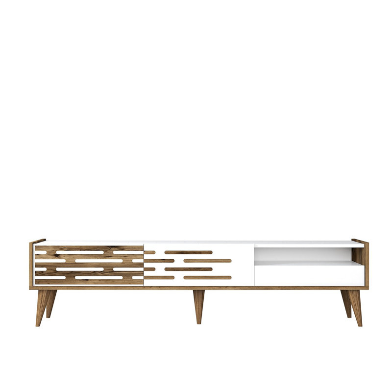 Keikei Unfinished TV Stand, Cream