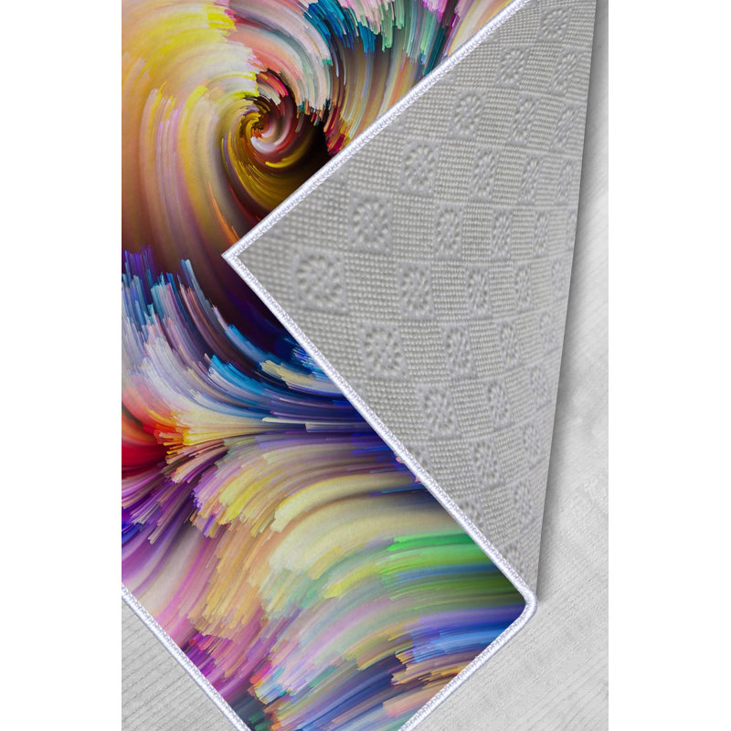 High-Quality Hall Carpet, 3D Digital Print, 3.3 x 4.9 Feet | 100% Polyester, 650 g/m², 0.3 in Pile Height | Antibacterial, Non-Slip Underside, Machine Washable | Perfect for Entryways, Living Rooms & More