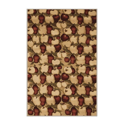  Tapis lavable en grappes de pommes