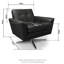 Begay Upholstered Top Grain Leather Swivel Armchair-1363168590