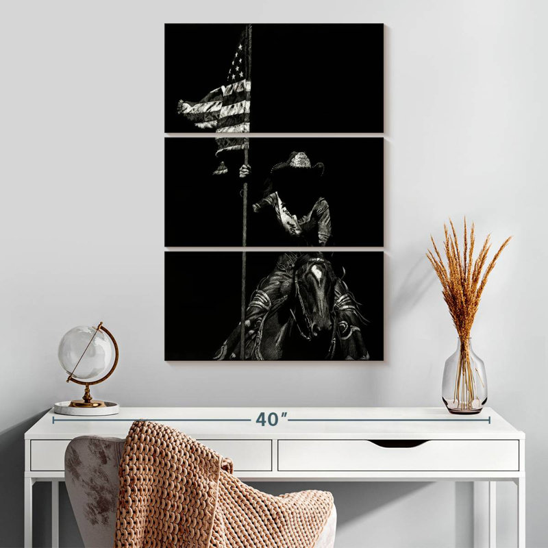 Lelar Scratchboard Rodeo VI, 32" H x 20" W