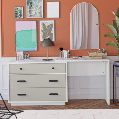 Commode de chambre à coucher avec 3 tiroirs