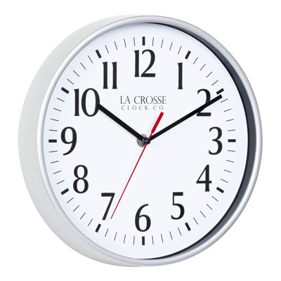 La Crosse Clock 10 in. Basics Analog Quartz Wall Clock
