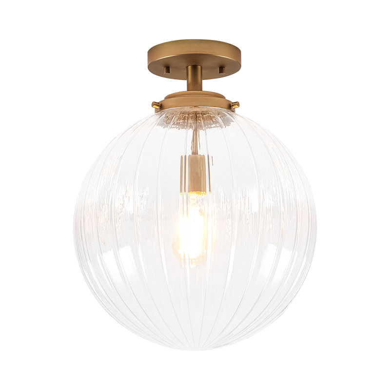 Glass Semi Flush Mount