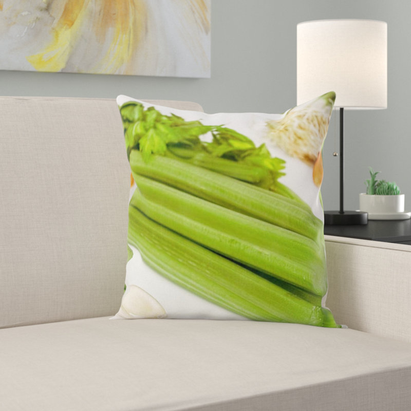 Coussin décoratif verts soupe