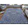 Nathalia Geometry Handmade Tufted Cotton/Wool Navy Blue Area Rug
