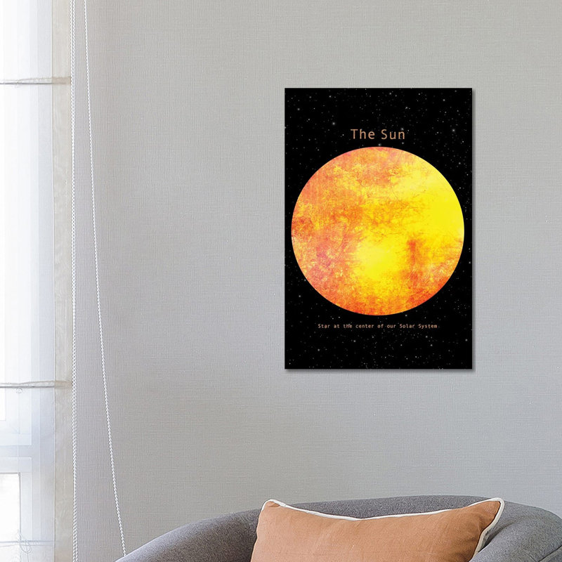 The Sun 1 Piece Wrapped Canvas Wall Art, 66.04 cm H x 45.72 cm W