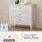  Amberrae 3 Drawer Dresser, 32" Wide Chest of Drawers-1110307