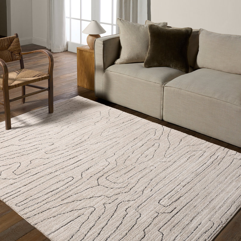 Vibe by Union Rustic Newlyn Powerloomed Area Rug, Rectangle 5' x 8'