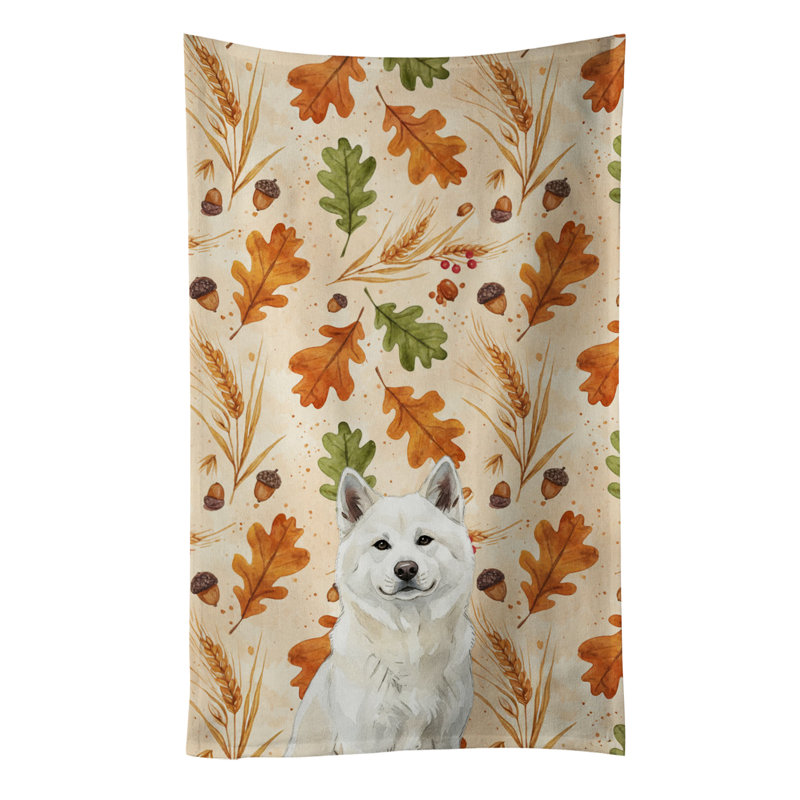 Serviette blanche Akita, Akita blanc