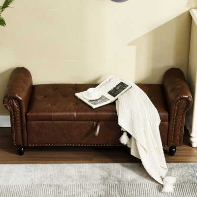 Repose-pieds avec rangement Coolmore 55,25 pouces