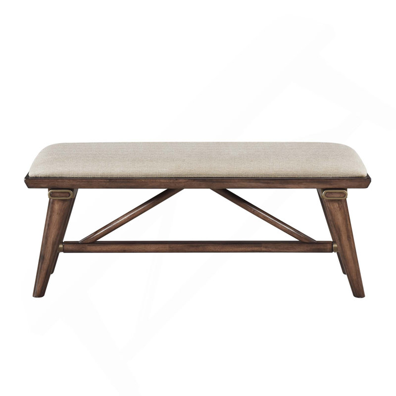 Banc de salle à manger rembourré en tissu de conception moderne