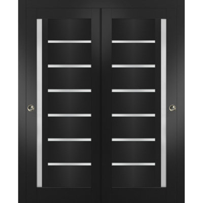 Portes de placard coulissantes en verre givré Quadro